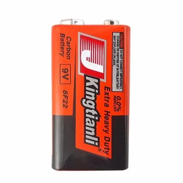 9V Bateria | Unidad | Calidad Extra Resistente | Carbono | Kingtianli