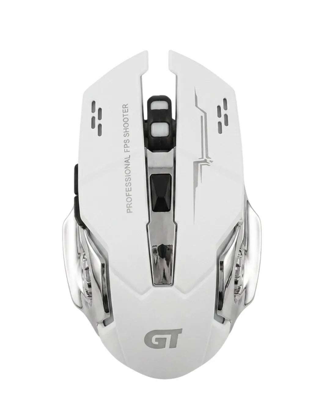 Mouse Inalambrico | 3200 Dpi | 2.4 Ghz + Bluetooth | Recargable | Alta Precision | Incluye Cable Para Cargar | Color Blanco | RC980