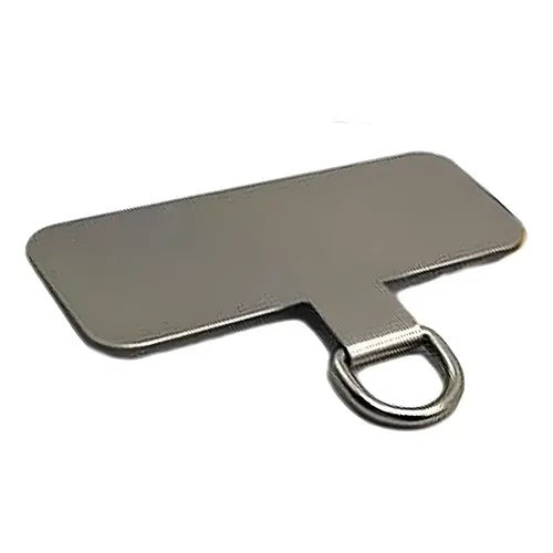 Anclaje Metalico Para Celular | Para Colgar Correa o Cordon de Seguridad | Resistente | Plateado