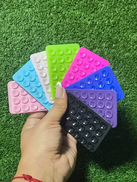 Octobuddy Doble | Soporte Silicona Para Celular | Chupas Doble Ventosa Colores