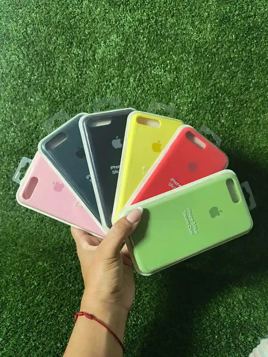 Fundas iPhone Silicone Case 6 / 7 / 8 PLUS | Forro Rigido | Estuche Antihumendad | Carcasa Protectora | Covers Full Proteccion | Colores Variados