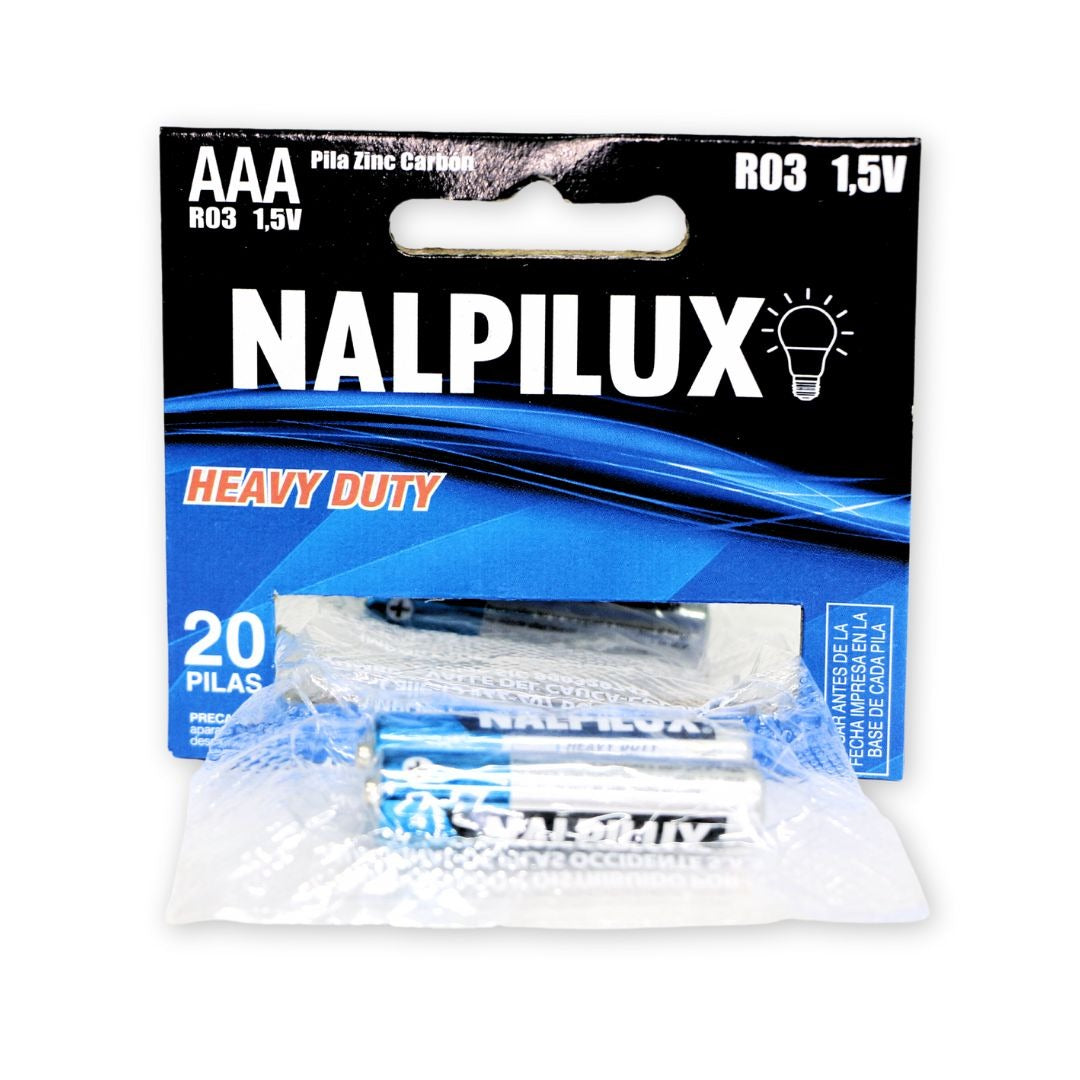 Pilas AAA (TRIPLE A) | Pack X 2 Unidades | Calidad | Nalpilux