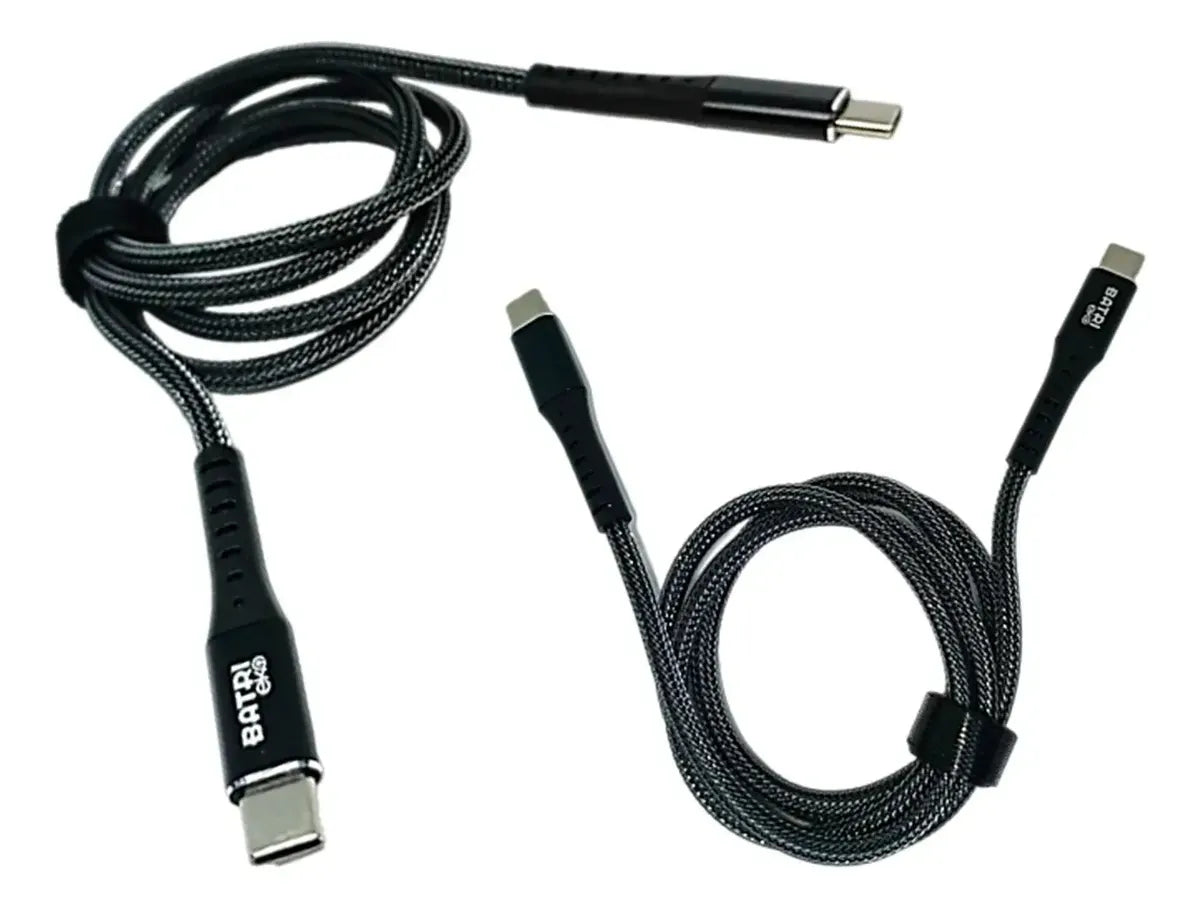 Cable Cargador | Doble Tipo C | 66w | 2 Metros | Resistente | Batri