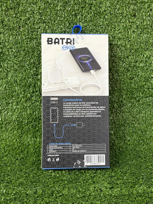 Cable Cargador | USB - Tipo C | 67w | 1 Metro | Carga Rapida | Resistente | Batri