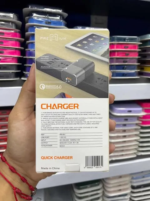 Cargador Tipo C | Premium | 5 Amperios | Cargador Completo