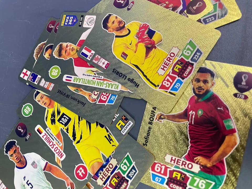 Cartas Tarjetas Doradas | Sobre X 10 Unid | Fifa World Football Stars Español | Coleccionables