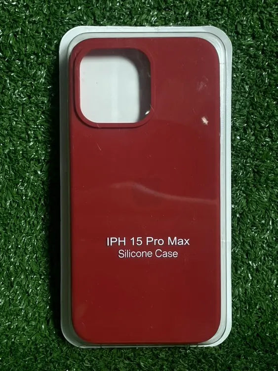 iPhone 15 Pro Max Fundas Silicone Case | Forro Rigido | Estuche Antihumendad | Carcasa Protectora | Covers Full Proteccion | Colores Variados