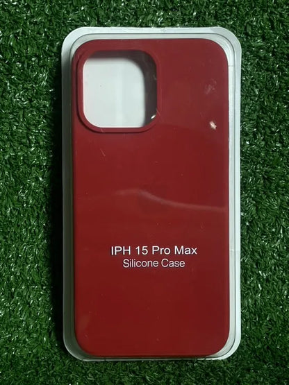 iPhone 15 Pro Max Fundas Silicone Case | Forro Rigido | Estuche Antihumendad | Carcasa Protectora | Covers Full Proteccion | Colores Variados