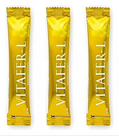 Vitafer L | 10ml | 16 Unidades Sachets | Oral | Potenciador | Natural Medy Sas