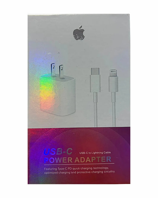 Cargador Iphone 25w Completo | Adaptador + Cable Tipo C A Lightning