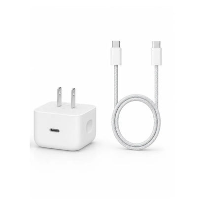 Cargador Iphone 40w Completo | Adaptador + Cable Tipo C A Tipo C | Para los Iphone 17