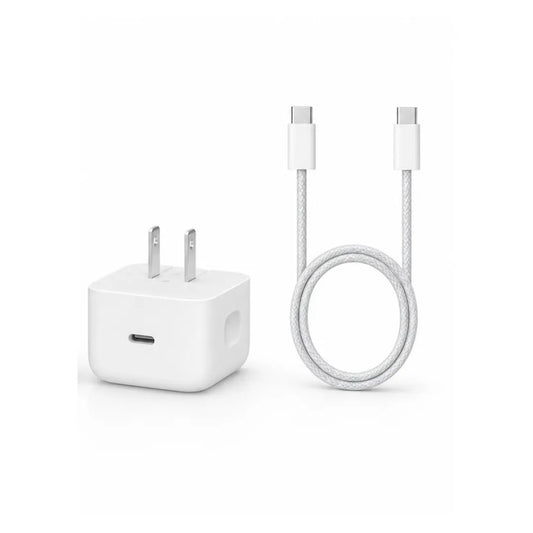 Cargador Iphone 40w Completo | Adaptador + Cable Tipo C A Tipo C | 17 Pro Max