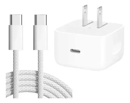 Cargador Iphone 40w Completo | Adaptador + Cable Tipo C A Tipo C | Para los Iphone 17