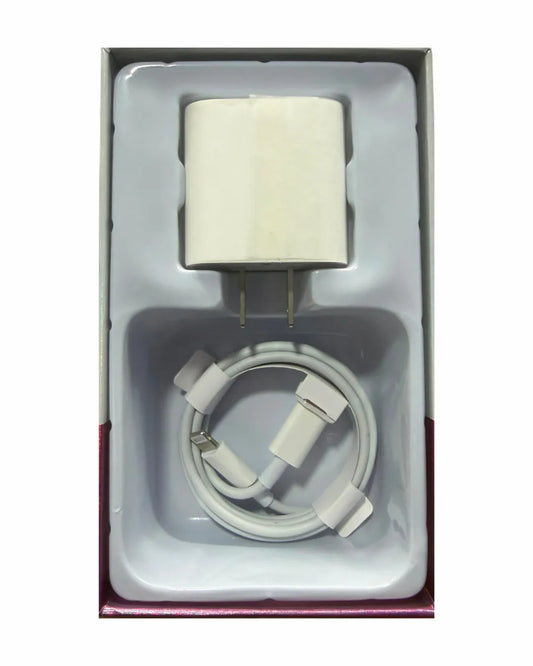 Cargador Iphone 25w Completo | Adaptador + Cable Tipo C A Lightning