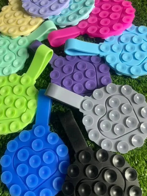 Soporte Silicona Circular Para Celular Ventosas | Octobuddy | Chupas Adhesivas | Doble Ventosa y Con Agarre | Color*