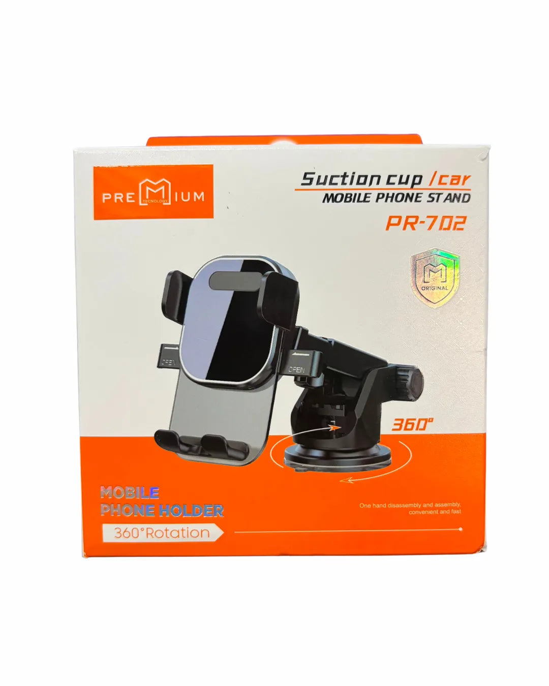 Soporte Porta Celular 360° | Para Vehiculo o cualquier superficie | Holder Ajustable Y Muy Resistente | Premium PR 702
