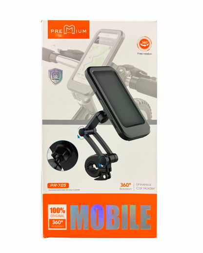 Soporte Porta Celular | Para Bicicleta o Moto | Holder Ajustable Y Muy Resistente | Incluye Herramienta de Ajuste | Premium PR 705