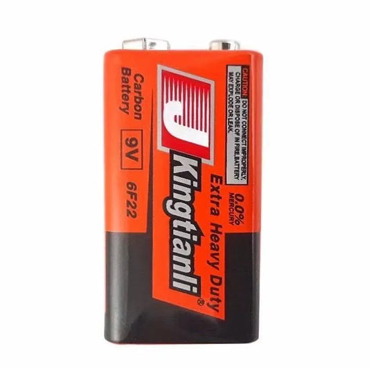 9V Bateria | Unidad | Calidad Extra Resistente | Carbono | Kingtianli