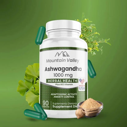 Ashwagandha 1000 gr | 90 capsulas | Mountain Valley