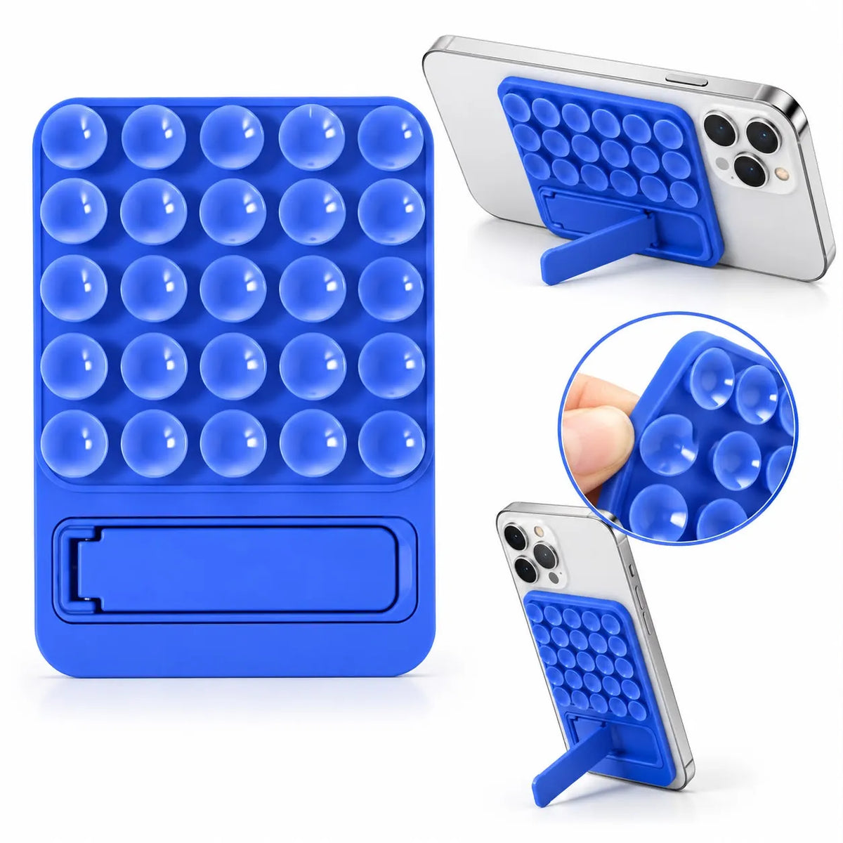 Octobuddy | Soporte Ventosa Silicona Para Celular | Pegante | Doble Chupas