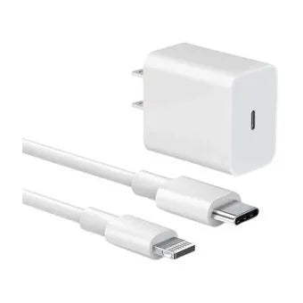 Cargador Iphone 20w Completo | Carga Rapida | Cable Lightning - Tipo C | Para Iphone X Xr 11 12 13 14 Pro Max