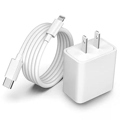 Cargador Iphone 20w Completo | Carga Rapida | Cable Lightning - Tipo C | Para Iphone X Xr 11 12 13 14 Pro Max