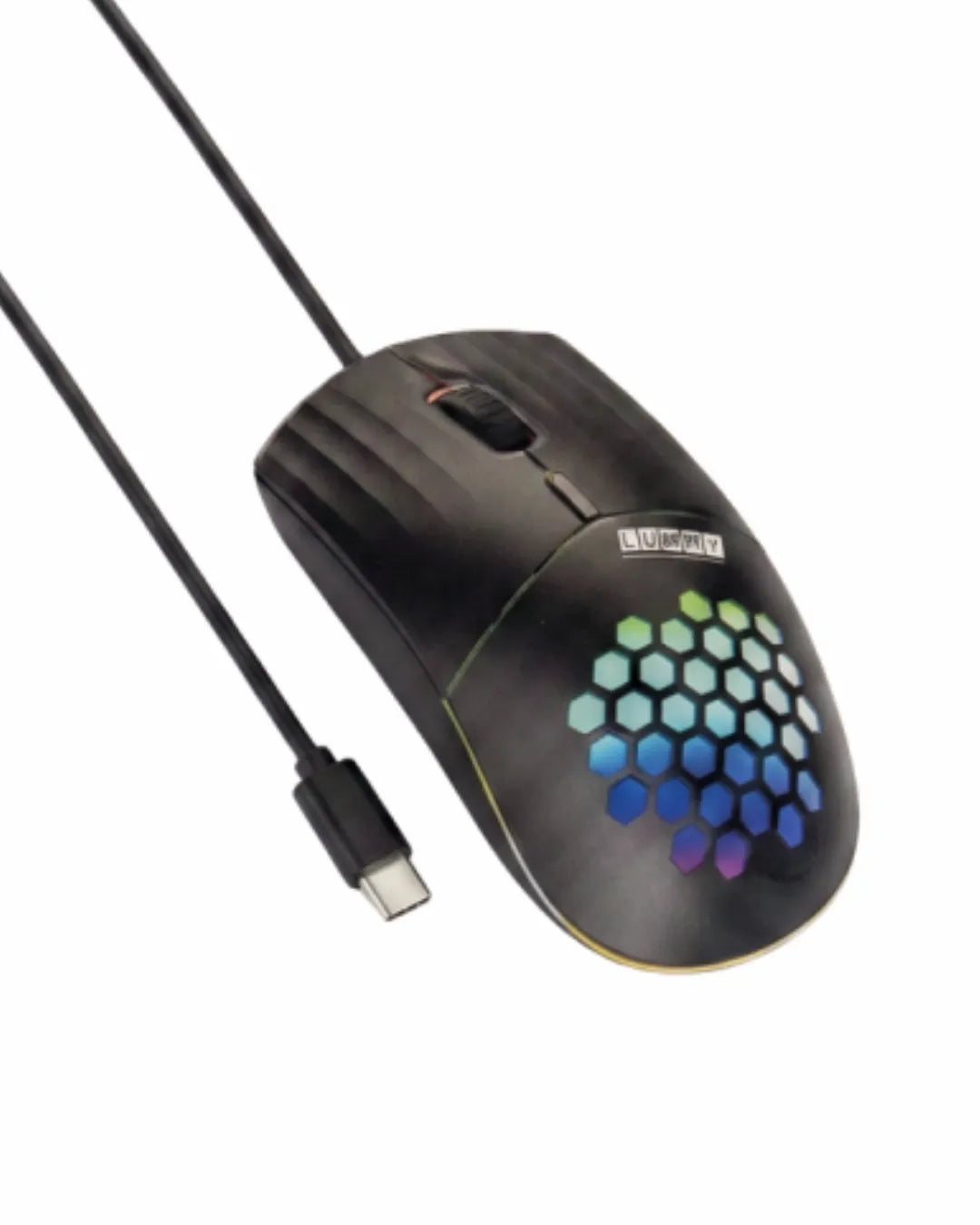 Mouse Alambrico | Dpi ajustable 800 a 1600 | Cable tipo C | High Precision | Gaming | Lummy LY-M01