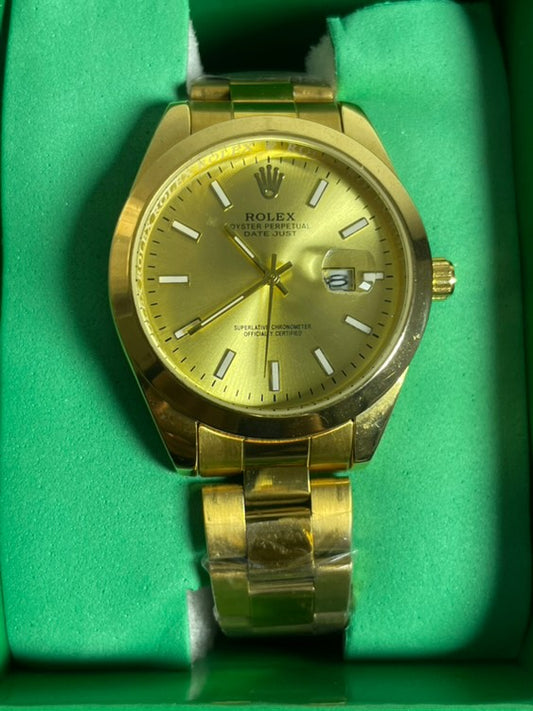 Reloj RLX President | Dorado | Diseño Sofisticado y Resistente