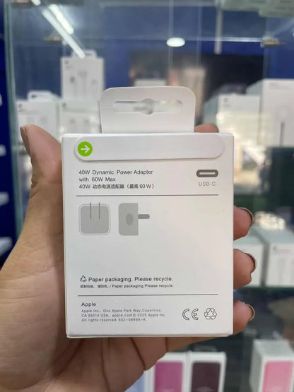 Apple Adaptador 40w | Usb - C | Diseño Inteligente