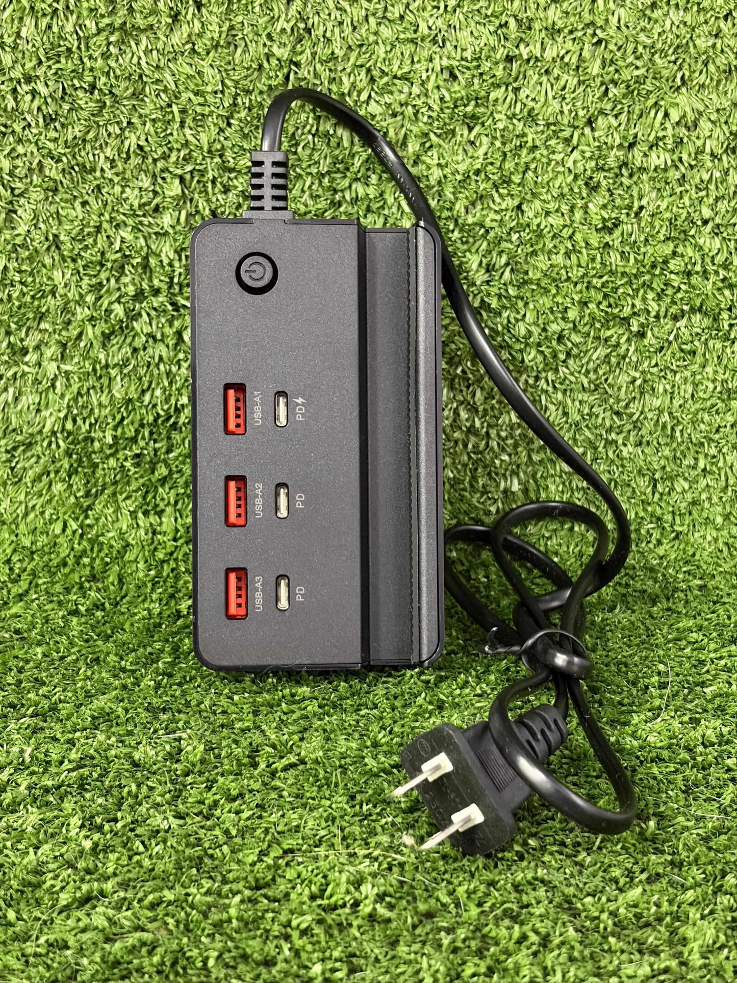 Adaptador Multipuerto 3.0 A | 3 entradas USB Y 3 entradas Tipo C | 35W | Carga Rapida