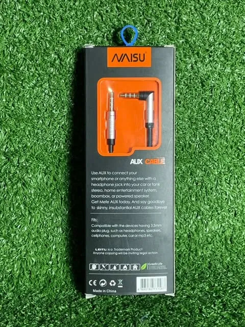 Cable Auxiliar 1x1 Ergonomico | 1m | Naisu