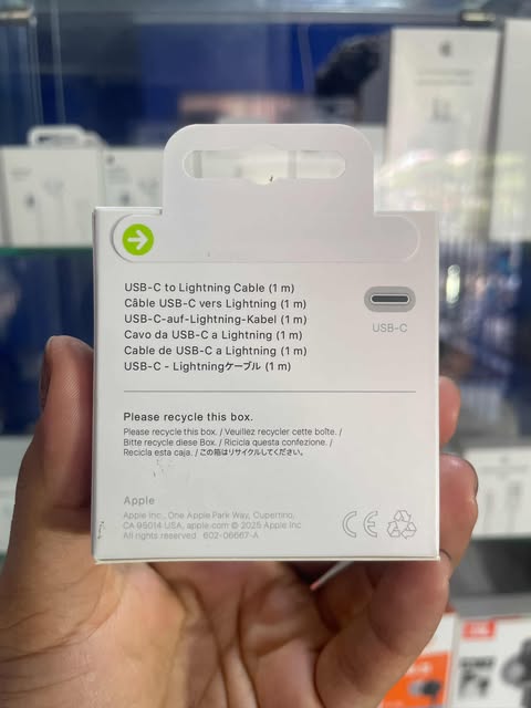 Iphone Cable | Apple De Conector Lightning A Usb-c | Blanco | 1 Metro | Original