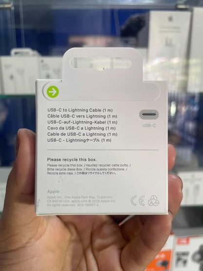Iphone Cable | Apple De Conector Lightning A Usb-c | Blanco | 1 Metro | Original