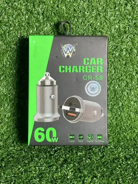 Adaptador Carro 60w | Cargador Para Carros | Compatible Para Todos Los Celulares | Carga Rapida