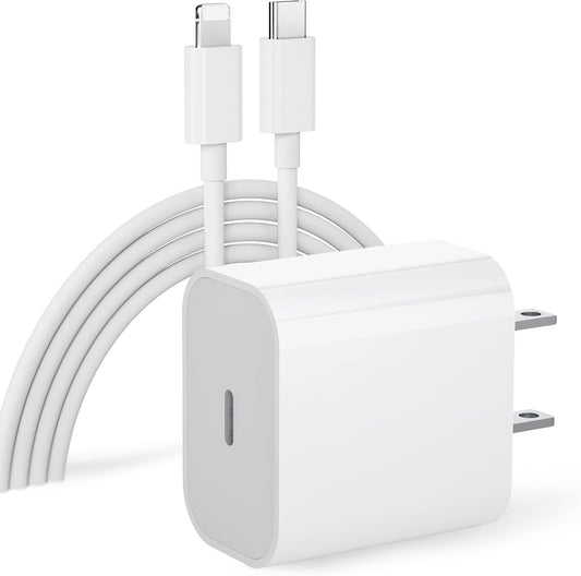 Cargador Iphone 25w Completo | Adaptador + Cable Tipo C A Lightning