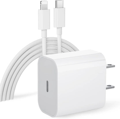 Cargador Iphone 25w Completo | Adaptador + Cable Tipo C A Lightning