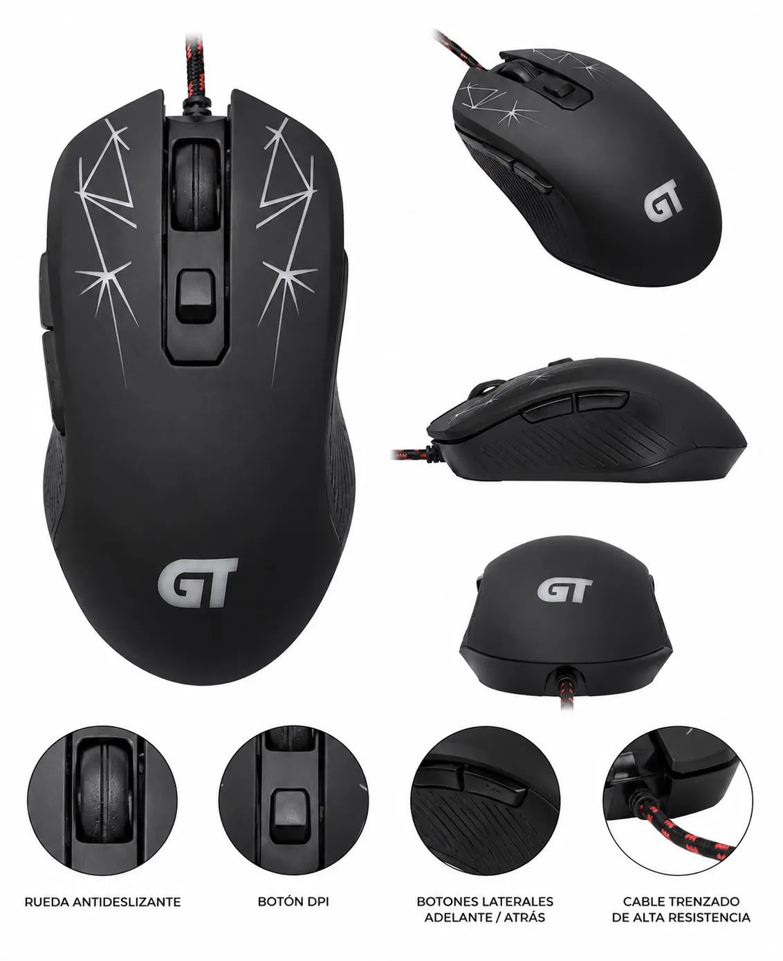 Mouse Alambrico | Gaming | Dpi 3200 | High Precision USB | GT G930
