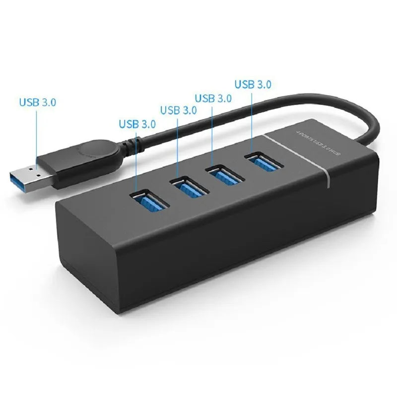 Hub Multipuerto | 4 Entradas USB | 3.0 | 1.2 Metros | Indicacion por Led | GT07
