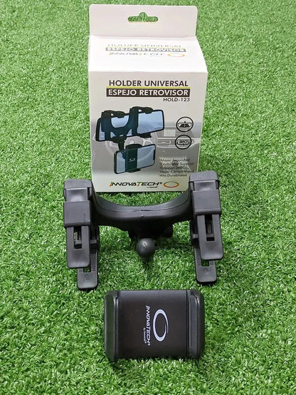Soporte De Celular Para Carro | Holder Universal Espejo Retrovisor | Mayor Seguridad | Mejor Campo Visual | Alta Durabilidad | Innovatech