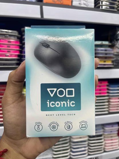 Mouse Inalambrico | 1200 Dpi | W1 |baterias Aaa No Incluidas |10m De Alcance | Iconic