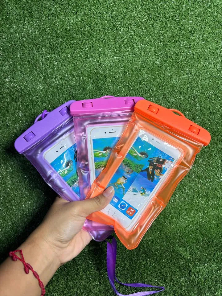 Estuche O Funda Impermeable Para Celular + Cordon De Amarre