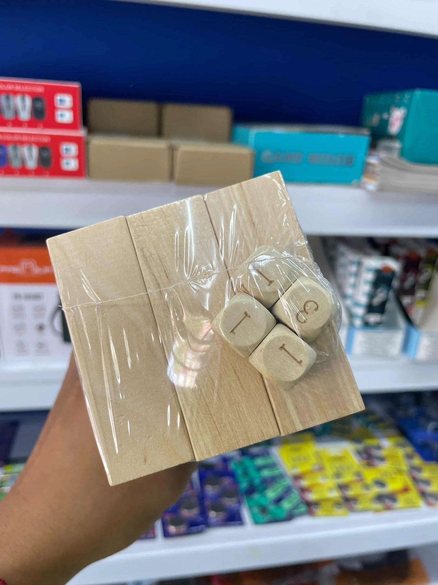 Jenga De Madera Grande | Numeros | 48 Piezas | 23cms | Incluye Cuatro Dados