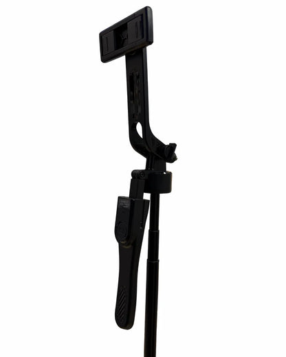 Tripode y Selfie | Ultralargo 2,15 metros | Cabezal con giro de 360° horizontal y hasta 180°/240° vertical | Resistente y Recargable | Incluye Mini Control para Tomar Foto y Cable de Carga | Ref K29