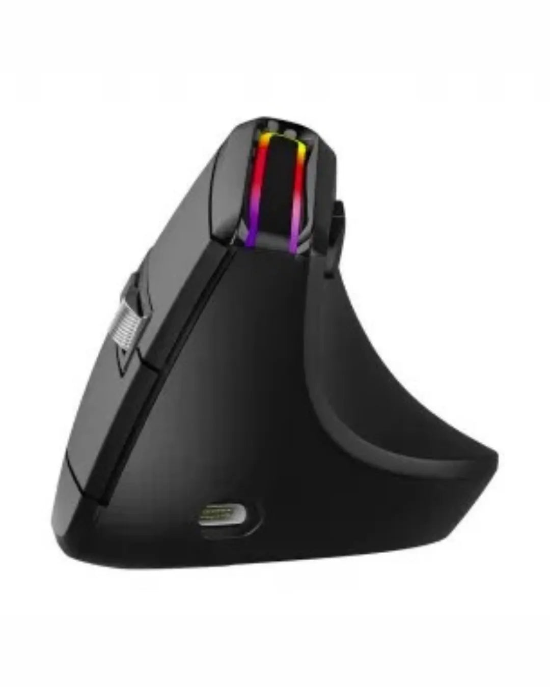 Mouse Inalambrico | Ergonomico | 2.4 Ghz + Bluetooth | Recargable | Alta Precision | Incluye Cable Para Cargar | Color Negro | LMO-01