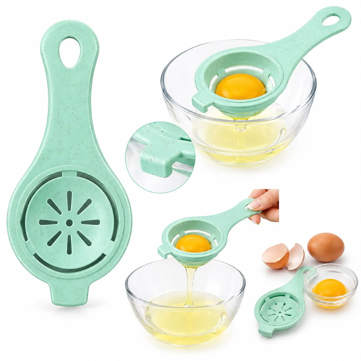Separador De Yemas De Huevo | Colador Clara | Utensilio De Cocina | Colores