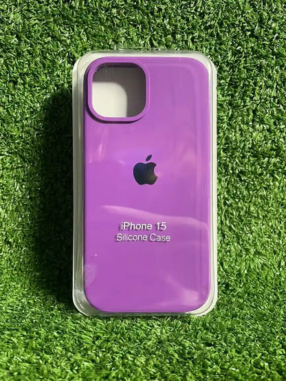 iPhone 15 Fundas Silicone Case | Forro Rigido | Estuche Antihumendad | Carcasa Protectora | Covers Full Proteccion | Colores Variados