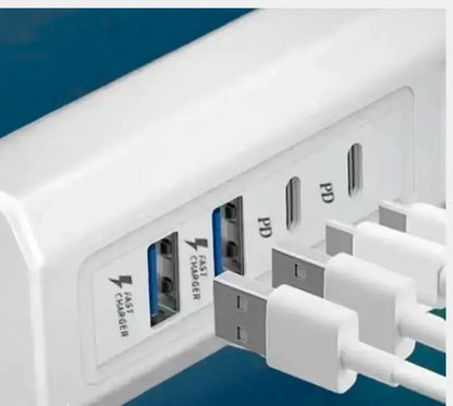Cargador Multipuerto | Tipo C X2 Y USB X2 | PD20W | 3.0 Quick Charge | Innovatech