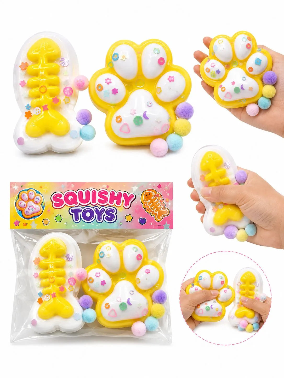 Squishy Toys | Antiestres | Niños y Adultos | Practico de llevar | Alivia sensacion de estres