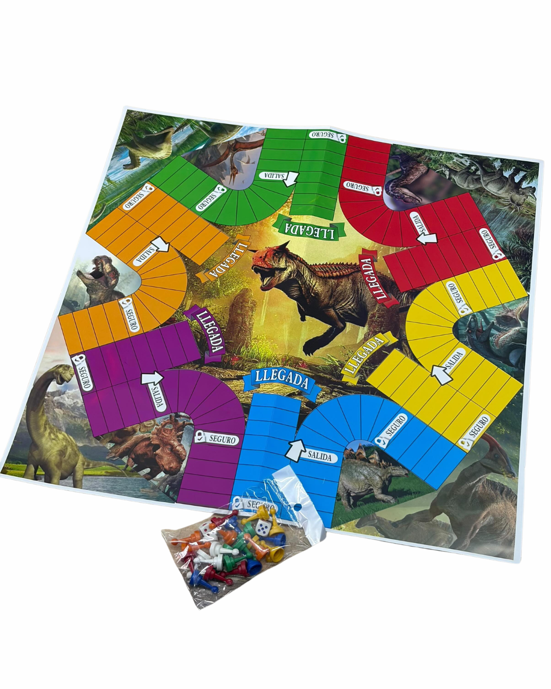 Parques 6 Puestos | Juego Tradicional | Juegos Para Niños | Familia y Amigos | Tamaño Grande | Diferentes Diseños