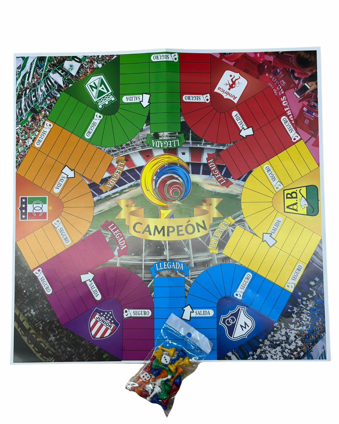 Parques 6 Puestos | Juego Tradicional | Juegos Para Niños | Familia y Amigos | Tamaño Grande | Diferentes Diseños